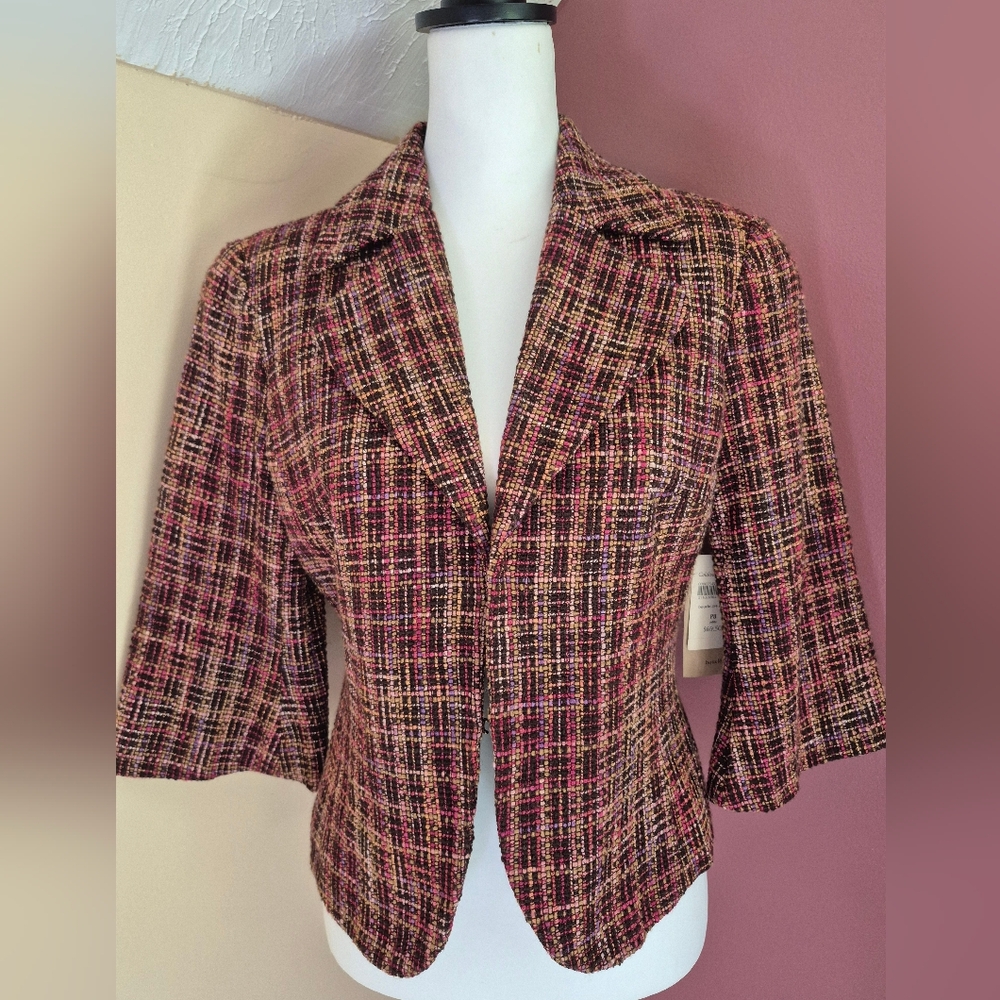 Coldwater‎ Creek 3/4 Sleeve Wool Blend Blazer - Size 8 Petite